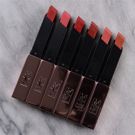 ysl the slim glow matte lipstick swatches|ysl slim glow matte.